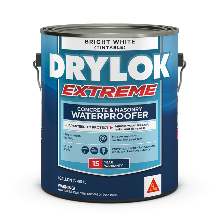 A can of DRYLOK®  waterproof primer is depicted in the image.